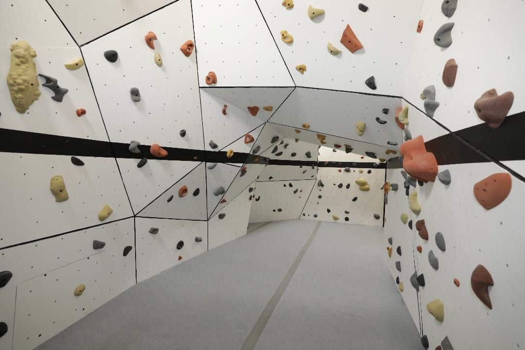 Climbing cave at AFAC gym