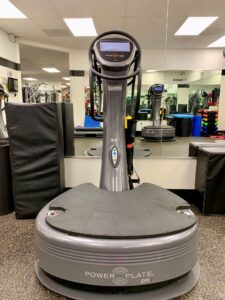 Front view of a Power Plate at Adventure Fitness Athletic Club gym