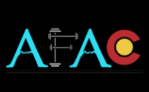 AFAC gym logo with black background
